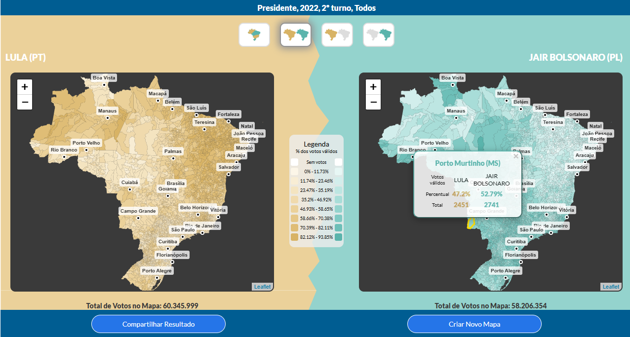 Criação do portal Geografia do Voto