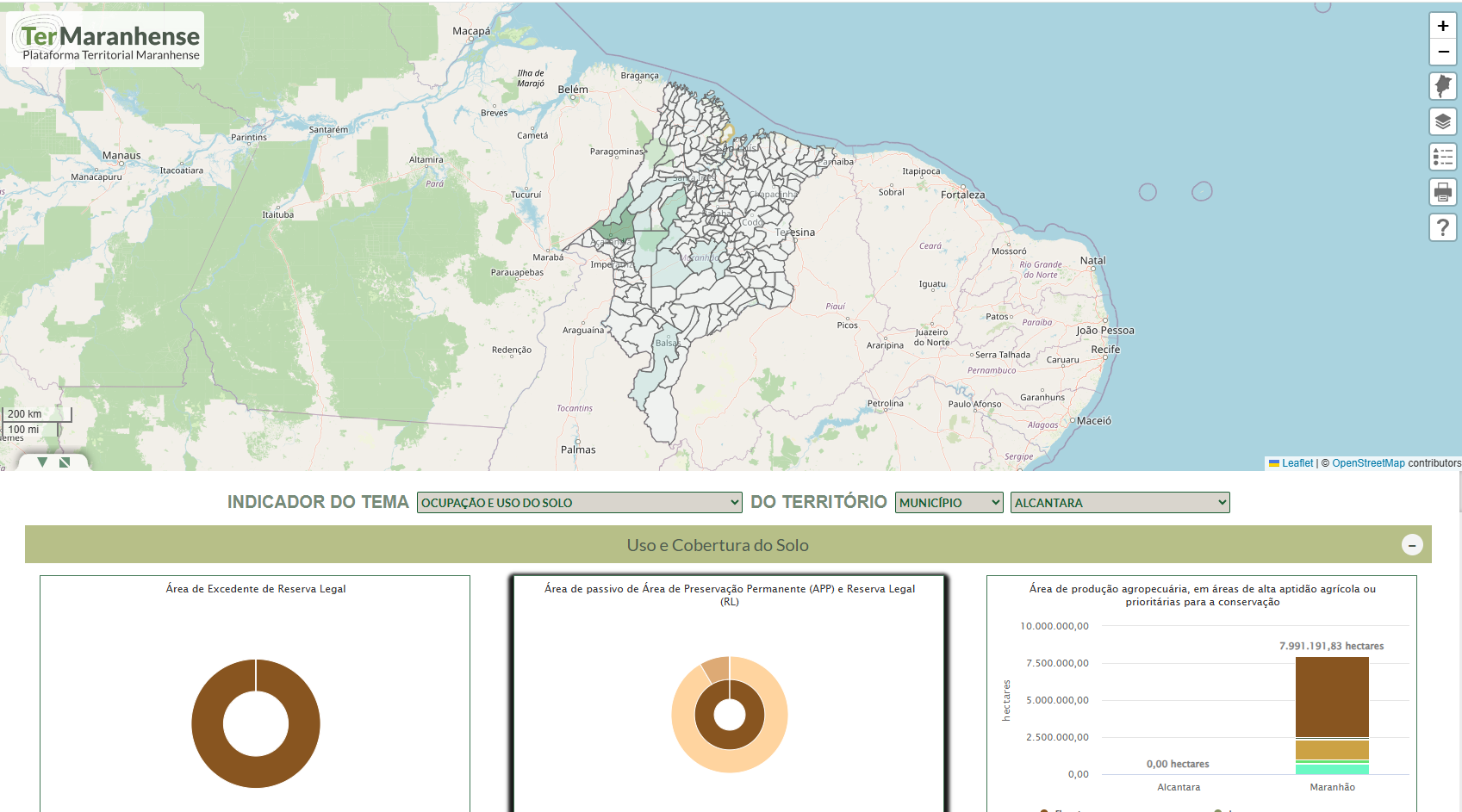 Criação de Portal de Indicadores - Plataforma Territorial Maranhense
